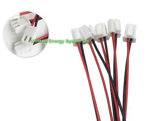 JST 2.54mm 2PIN Female and Male Connecting Plug with Red Black Terminal Connector Wire Harness Assembly